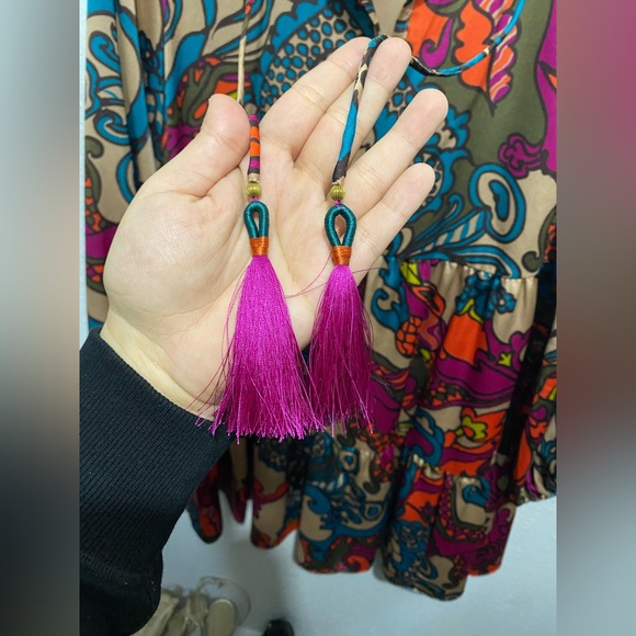 Trina Turk Cinema Paisley Print Dress Women’s Size M - Picture 5 of 6